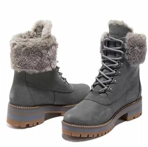Timberland Women's Courmayer Valley 6-inch waterproof Boots Grey Nubuck